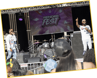 Render Fest stage