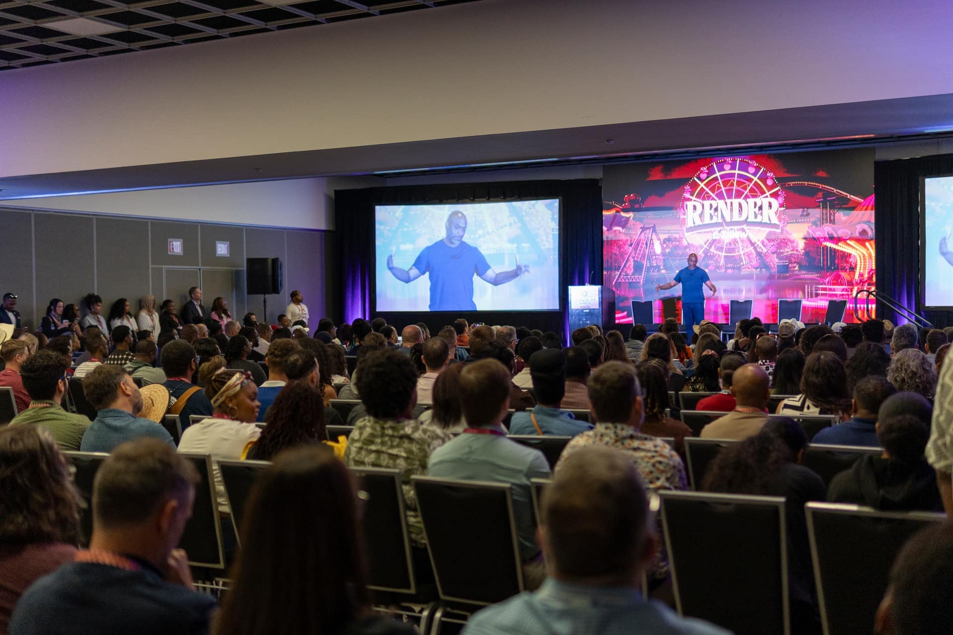 RenderATL speakers on stage